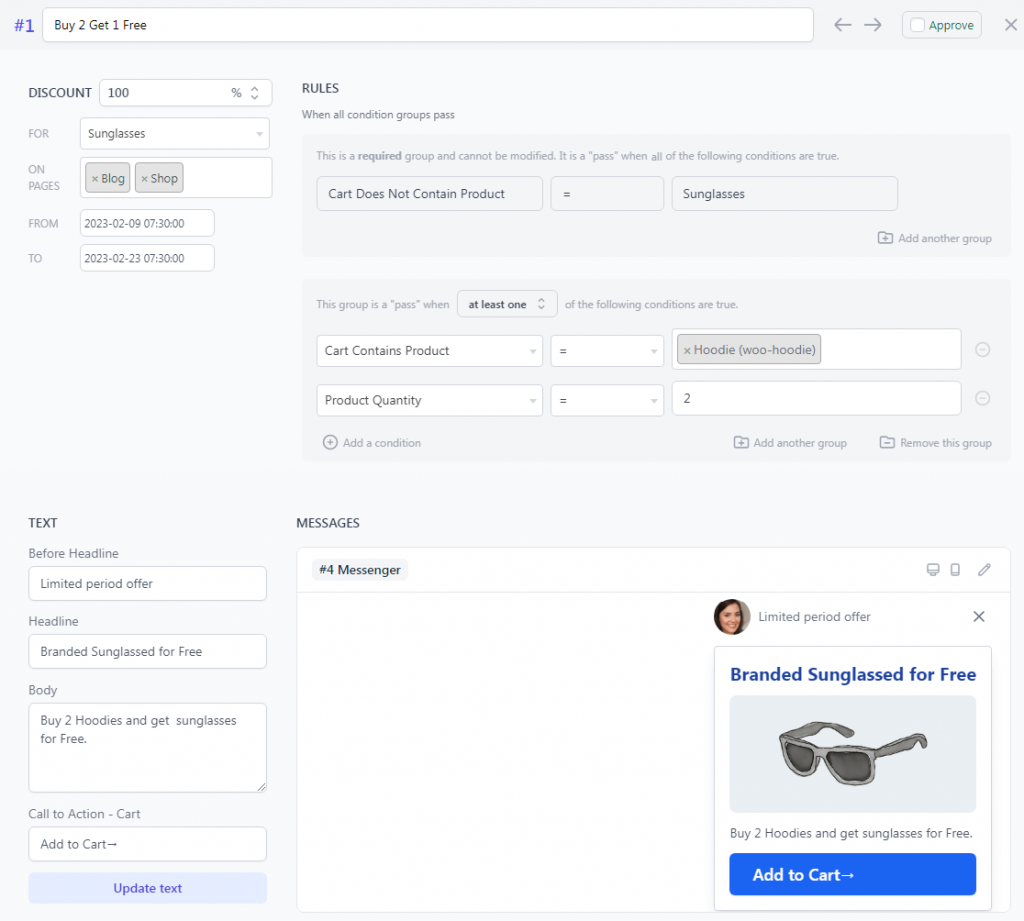 The Easy Way to Set Up Buy 2 Get 1 Free Offer