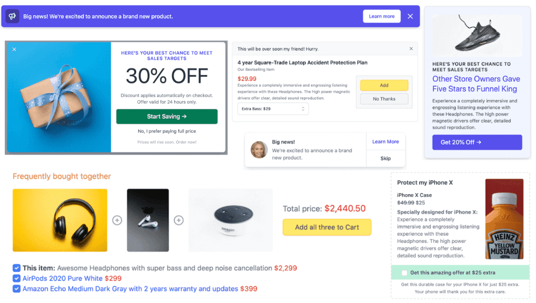 Offermative CartFlows alternative readymade offer campaigns examples